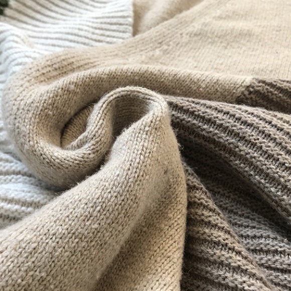 !NOW IN! Camel Cream Block Open Textured Cardi - Picture 4 of 4